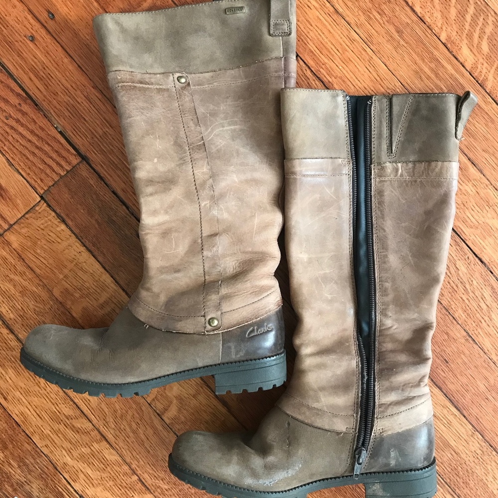 Clarks Leather boots/ Gore-tex